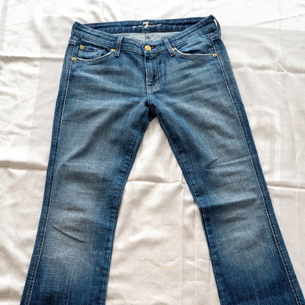 Vintage Low Rise 7 For all Mankind Flare Jeans